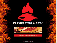 Tablet Screenshot of flames-grill.co.uk